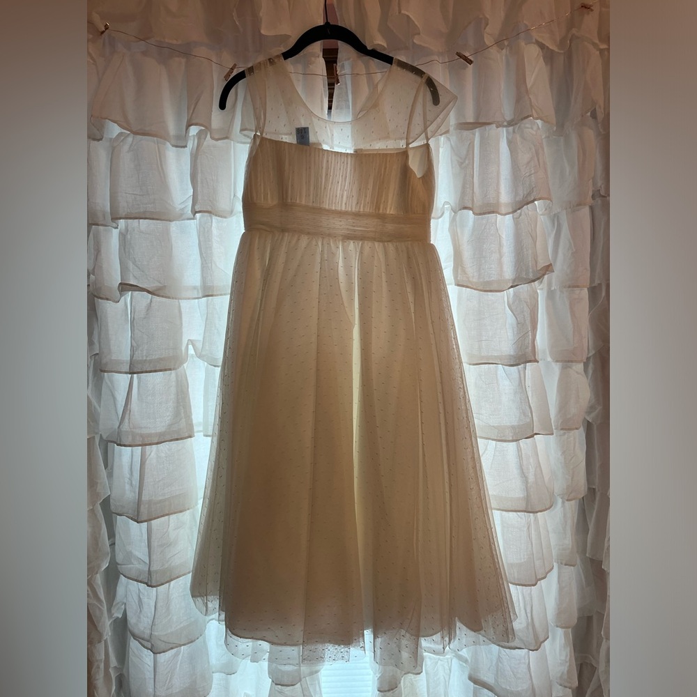 White flowergirl dress